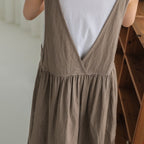 OVERWORETY Overall Pinafore Dress s for Women Summer Casual Cover Up