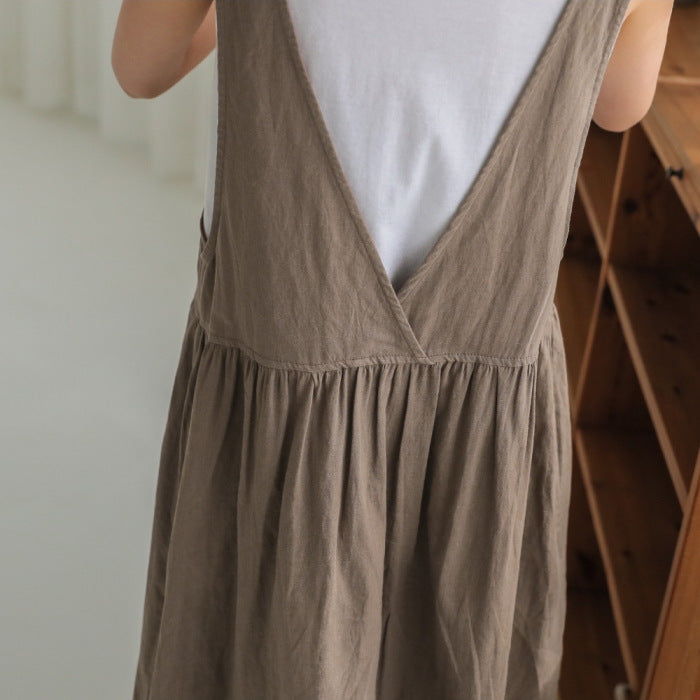 OVERWORETY Overall Pinafore Dress s for Women Summer Casual Cover Up