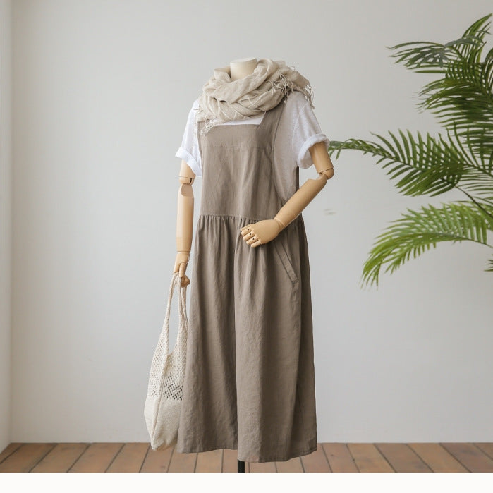 OVERWORETY Overall Pinafore Dress s for Women Summer Casual Cover Up