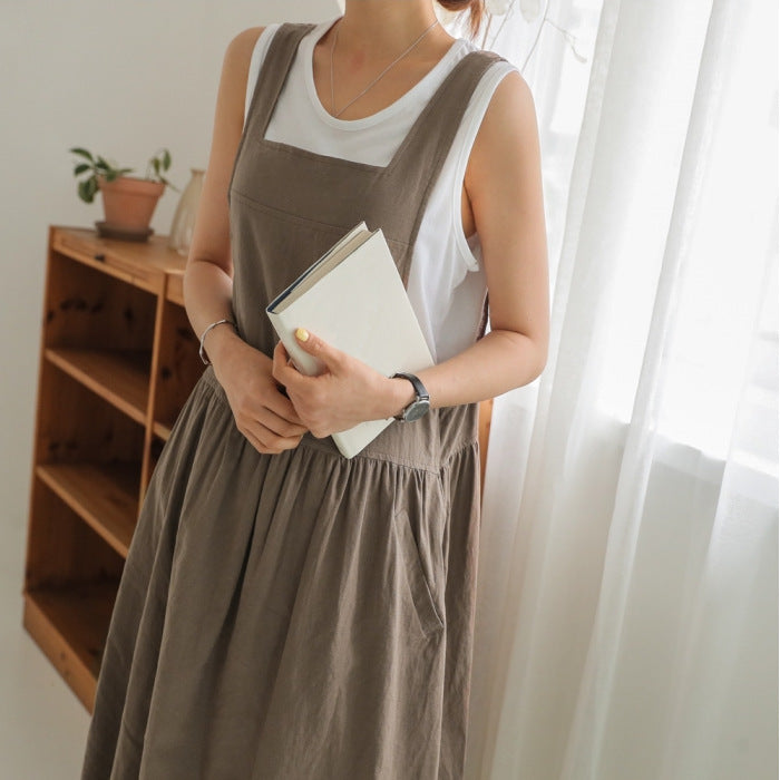 OVERWORETY Overall Pinafore Dress s for Women Summer Casual Cover Up
