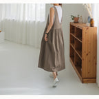 OVERWORETY Overall Pinafore Dress s for Women Summer Casual Cover Up