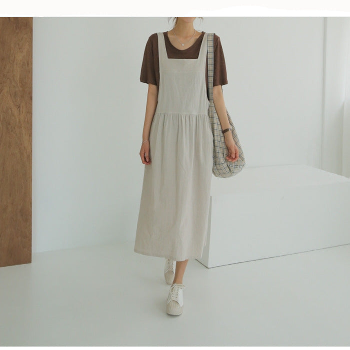 OVERWORETY Overall Pinafore Dress s for Women Summer Casual Cover Up