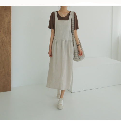 OVERWORETY Overall Pinafore Dress s for Women Summer Casual Cover Up
