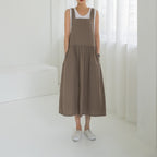 OVERWORETY Overall Pinafore Dress s for Women Summer Casual Cover Up