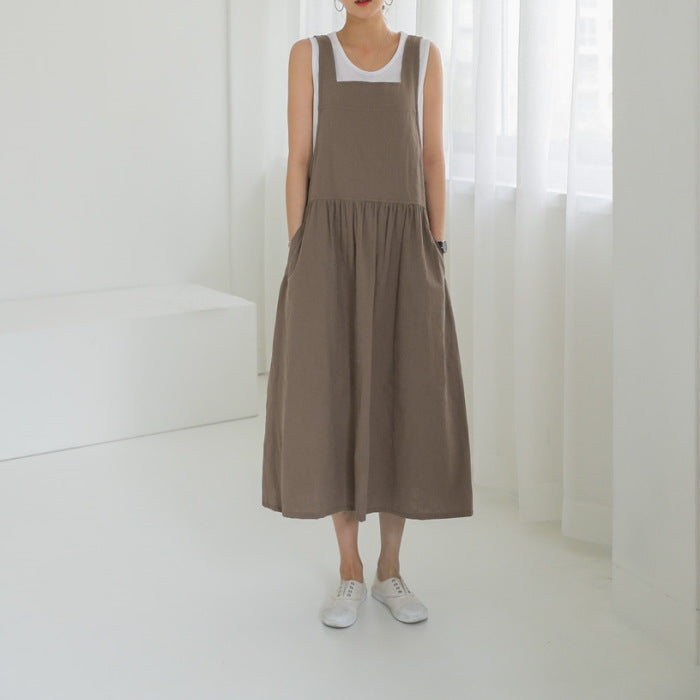 OVERWORETY Overall Pinafore Dress s for Women Summer Casual Cover Up